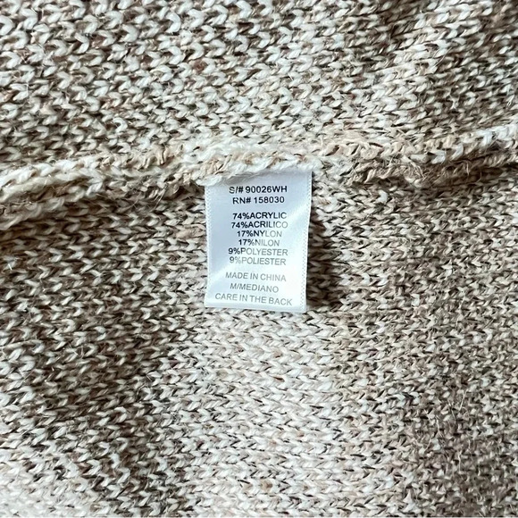 Love Tree Open Front Plaid Long Cardigan Vest Heather Khaki Brown With Pockets - Picture 10 of 10